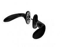 Нажимной гарнитур подпруж., ухват без планки  черный