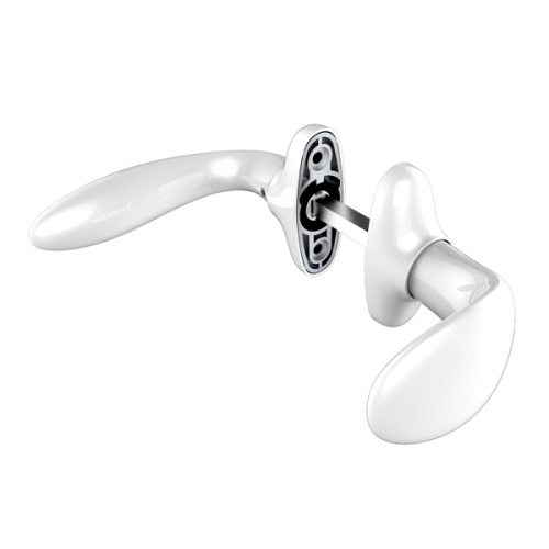 Нажимной гарнитур подпруж., ухват без планки  белый