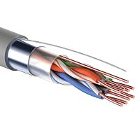 Кабель FTP, Cat. 5е, PVC, 4х2х0,52, внутренний, серый,305 м