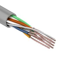 Кабель витая пара REXANT U/UTP STRANDED 4PR 24AWG, CAT5e внутренний, многожильный, серый, 305 м