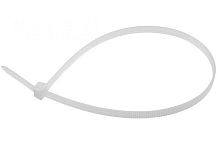 Хомут-стяжка кабельная нейлоновая с тройным замком REXANT 250x3,6 мм, белая