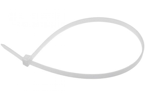 Хомут-стяжка кабельная нейлоновая с тройным замком REXANT 250x3,6 мм, белая